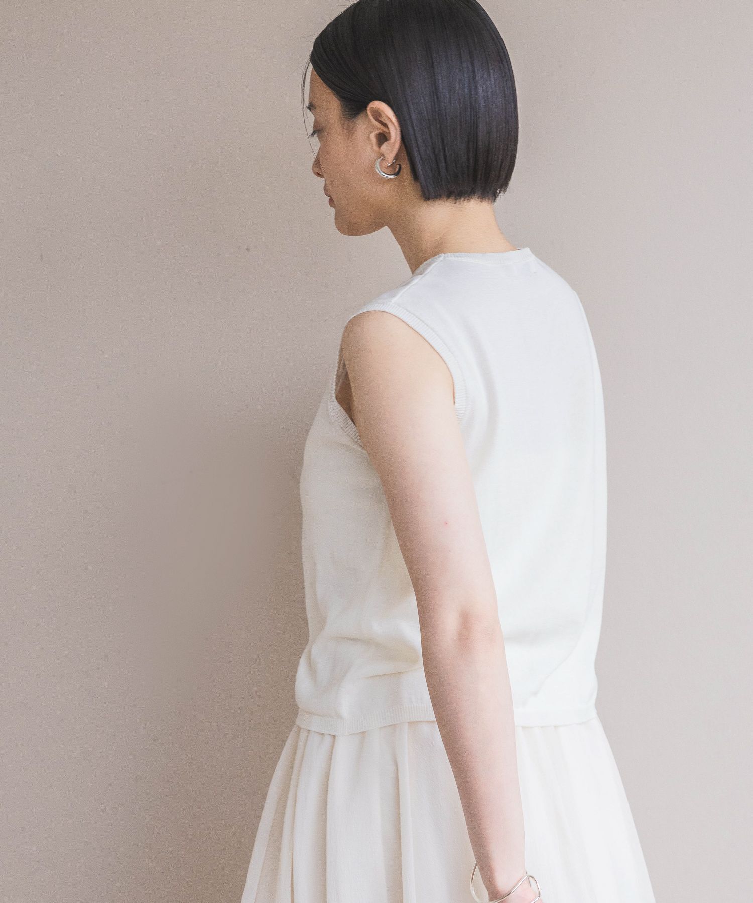 A part by 「【接触冷感】Frozzee ノースリーブニット」|Tシャツ・カットソー|