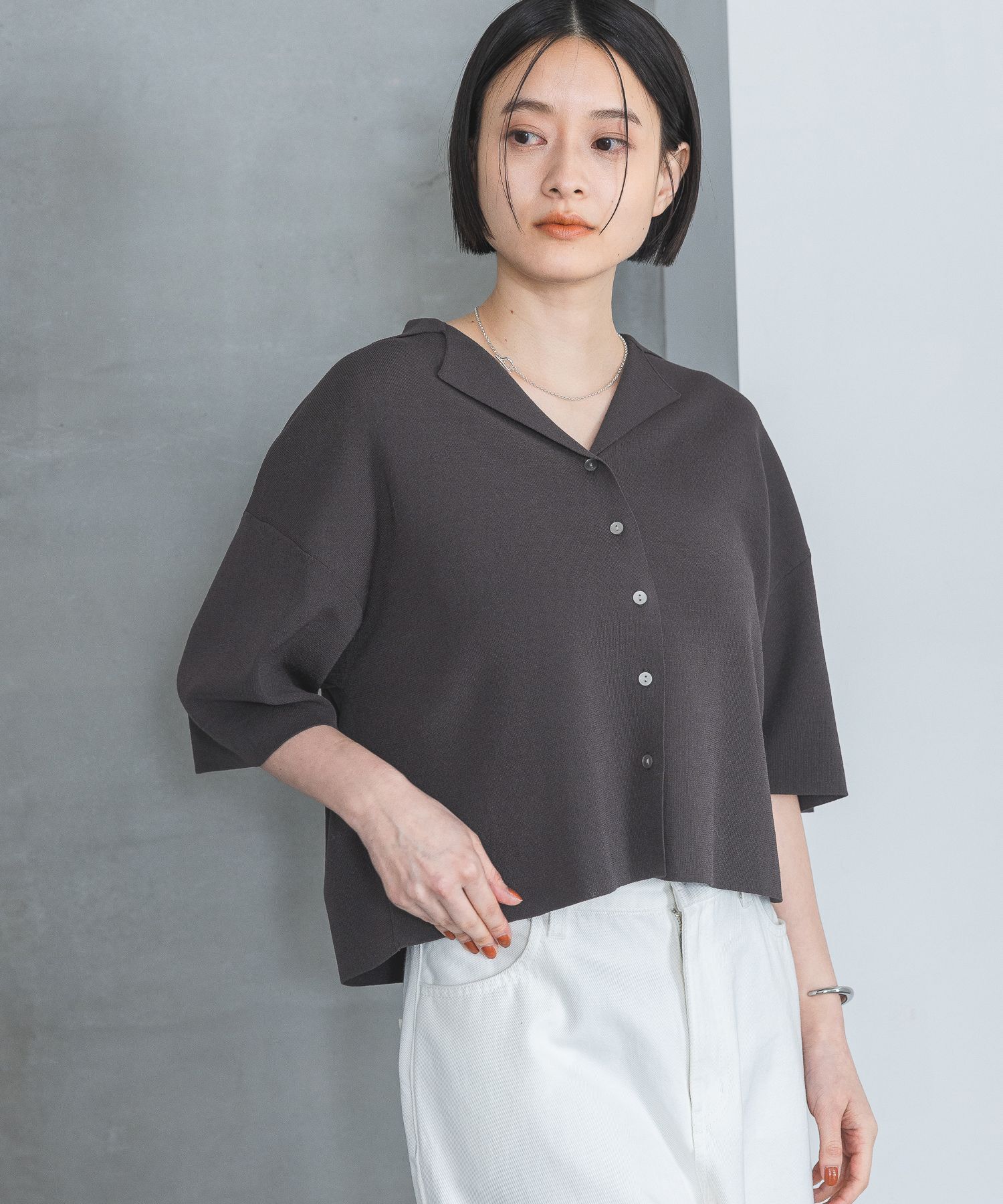 A part by 「【UVカット・接触冷感 WEB限定】カイキンショートニットカーディガン」|ニット・セーター|