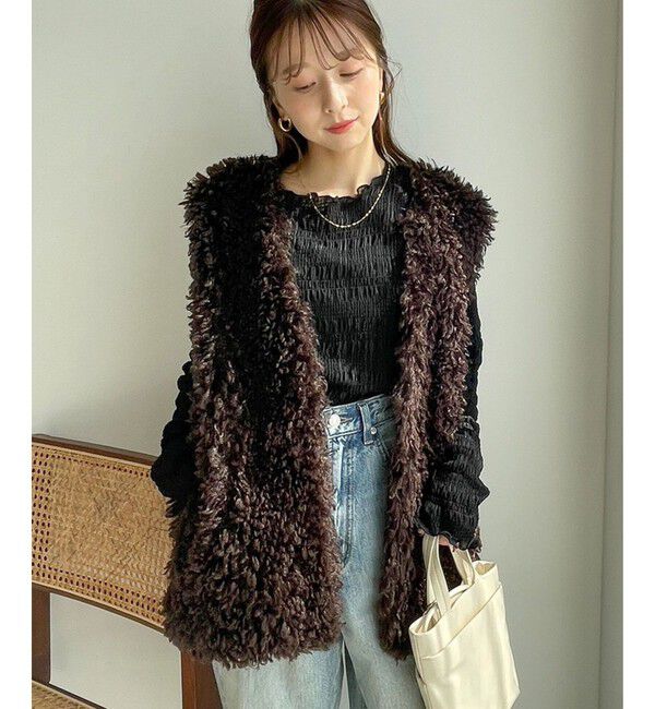 LOWRYS FARM「シャーリングプルオーバーＬＳ」|Tシャツ・カットソー|