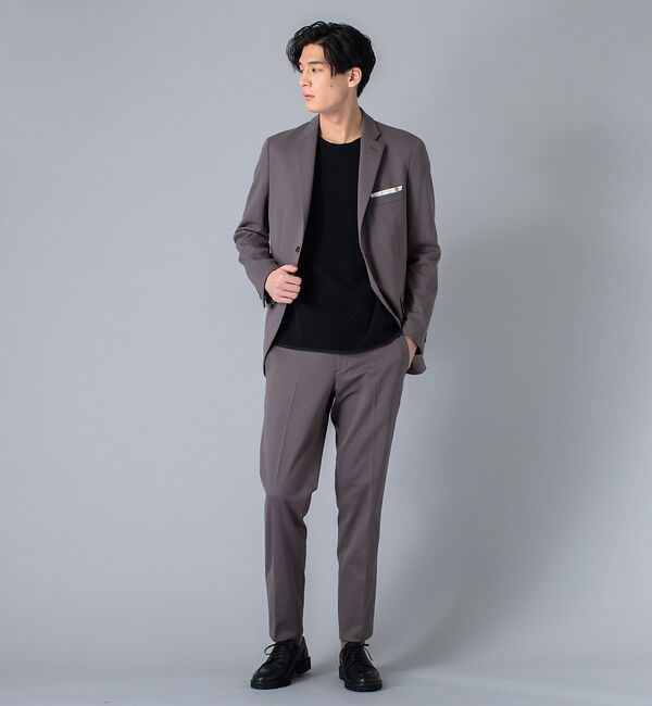 ABAHOUSE「【セットアップ対応/FLEX JACKET】バックメッシュ モクロディー ジャケ」|テーラードジャケット|