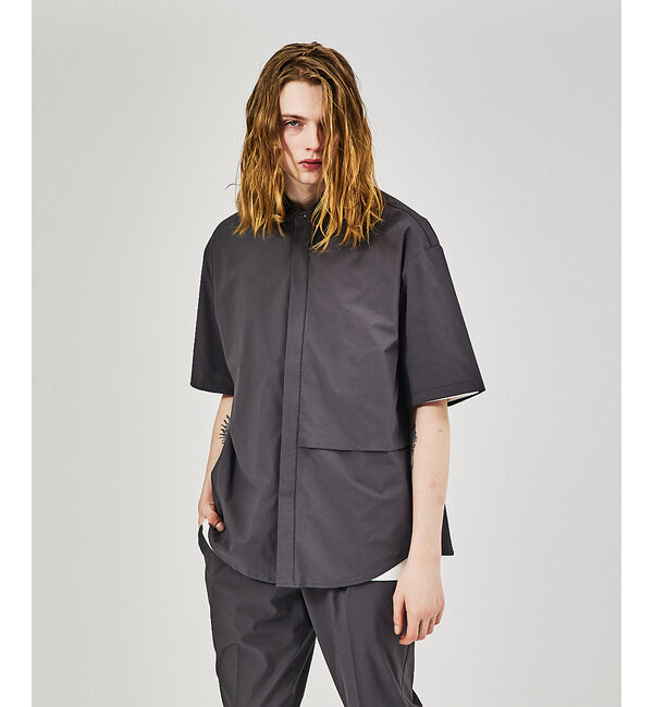 ABAHOUSE「【AH ABAHOUSE / セットアップ対応】撥水 ストレッチ 半袖シャツ」|シャツ・ブラウス|