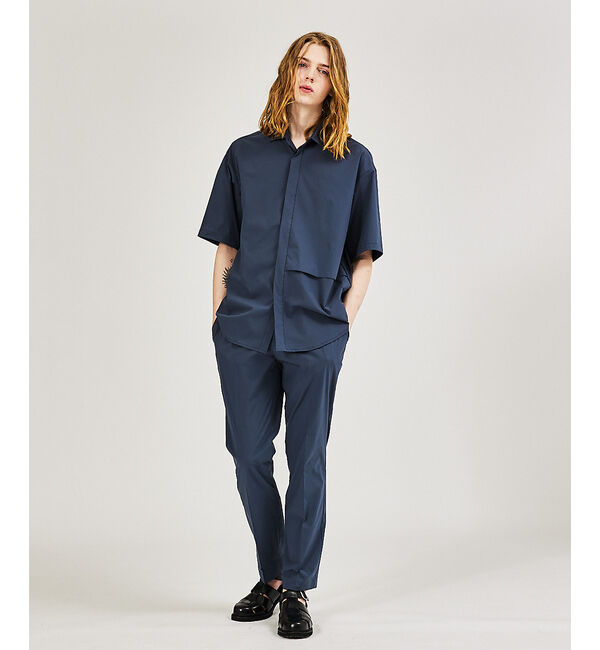 ABAHOUSE「【AH ABAHOUSE / セットアップ対応】撥水 ストレッチ 半袖シャツ」|シャツ・ブラウス|