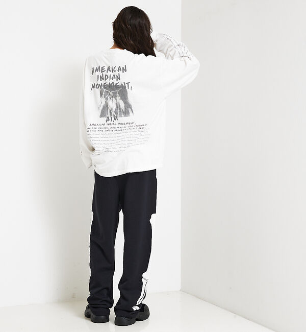 ABAHOUSE「【REMI RELIEF / レミ レリーフ】 INDIAN天竺ロングTシャツ/」|Tシャツ・カットソー|