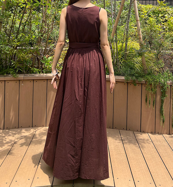 Rouge vif「【一部店舗限定】コットンローンノースリーブリボンワンピース」|ワンピース|