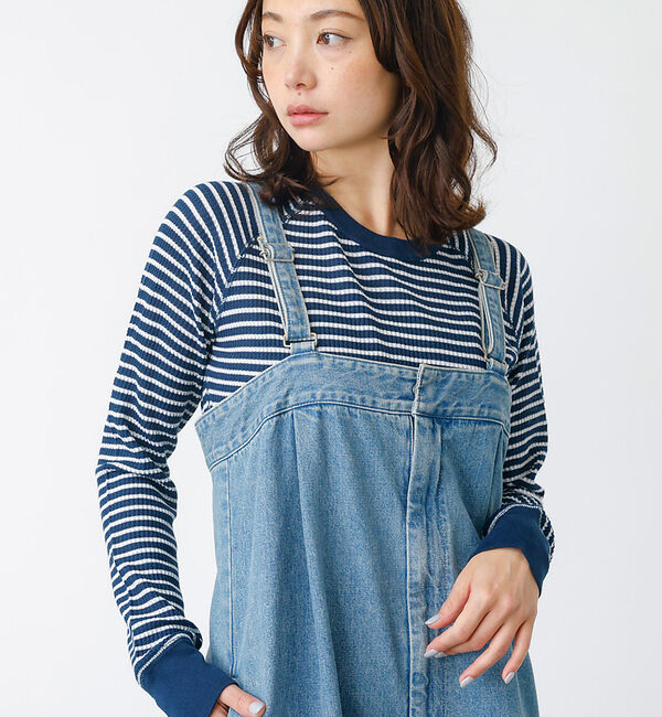 Rouge vif「【JEMORGAN / ジェーイーモーガン】ワッフルラグランロンＴ / パック入」|Tシャツ・カットソー|ネイビー