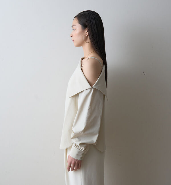 Rouge vif「【一部店舗限定】アシメオフショルブラウス」|シャツ・ブラウス|