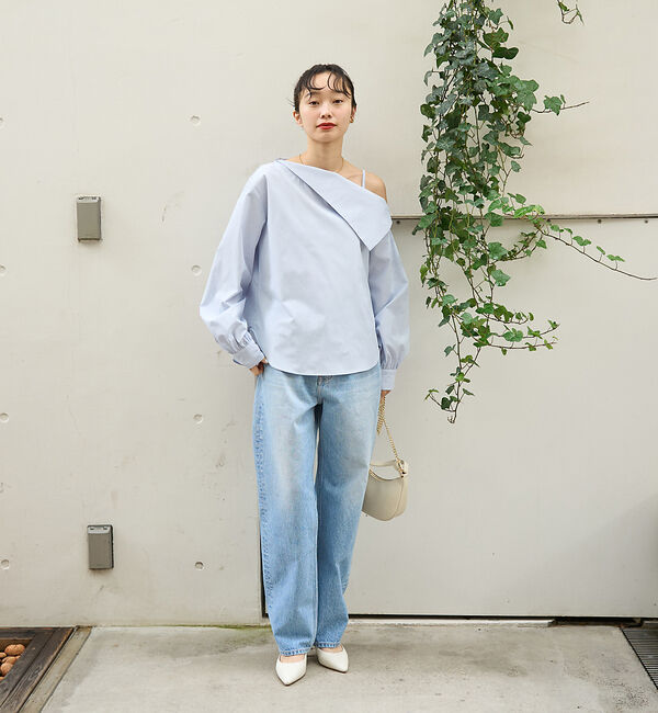 Rouge vif「【一部店舗限定】アシメオフショルブラウス」|シャツ・ブラウス|