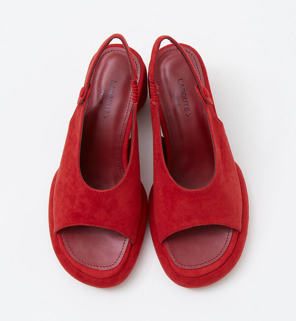 AU BANNISTER「【LAROUTE &times; COZ】プラットフォームサンダル」|サンダル|