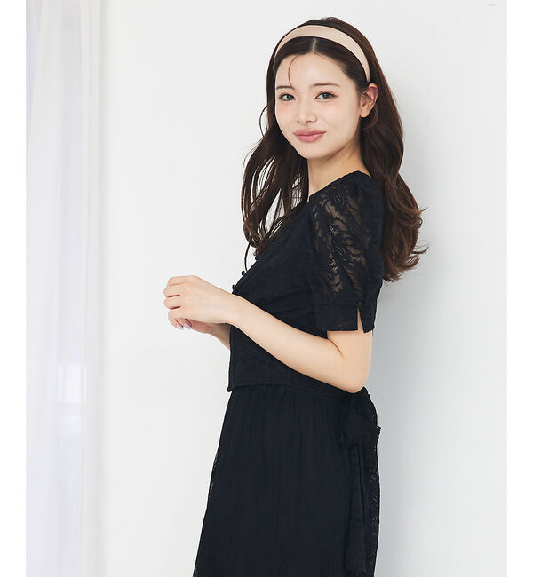 SELFIST「バックリボンレースブラウス」|シャツ・ブラウス|