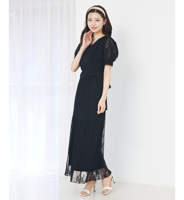 SELFIST「バックリボンレースブラウス」|シャツ・ブラウス|