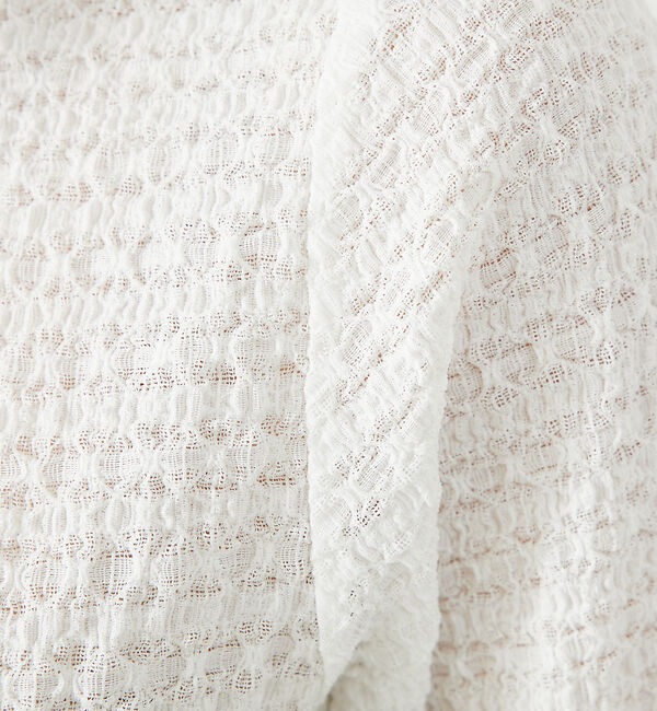 abahouse mavie「シャーリング5分袖プルオーバー」|Tシャツ・カットソー|