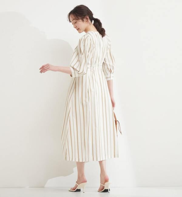 TIARA「ストライプタックワンピース」|ワンピース|