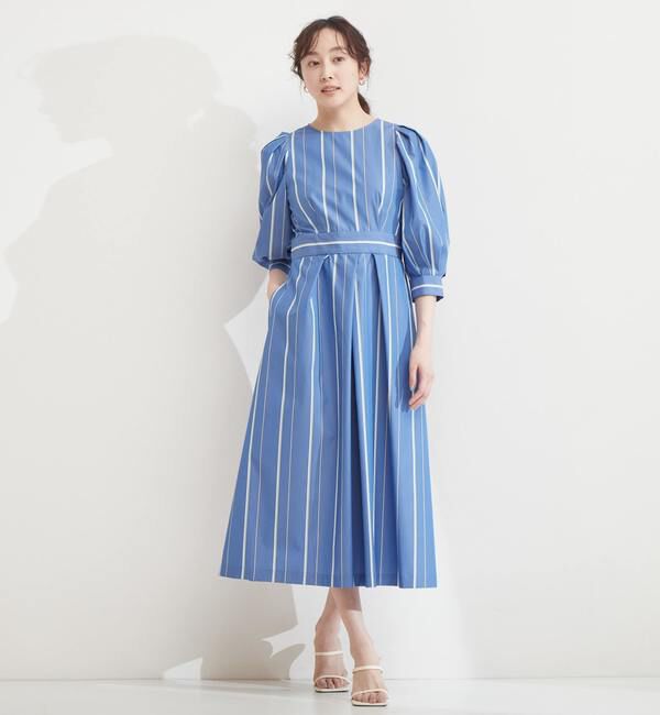 TIARA「ストライプタックワンピース」|ワンピース|