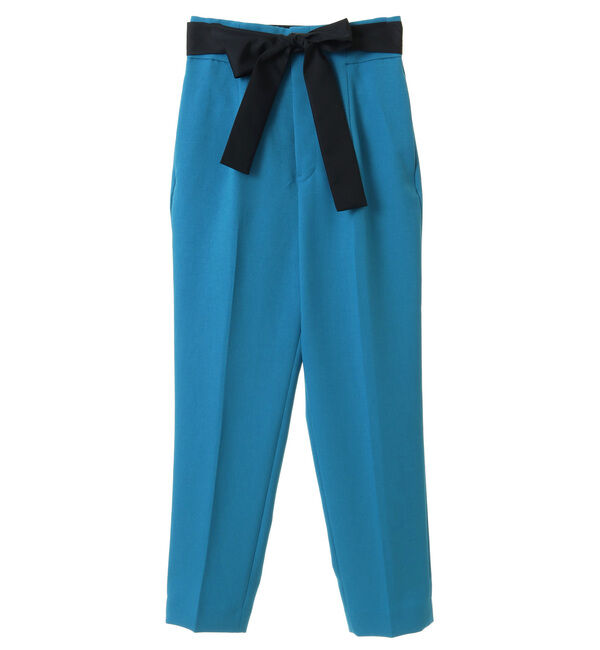 TIARA「バイカラーリボンベルトハイウエストテーパードパンツ」|その他|