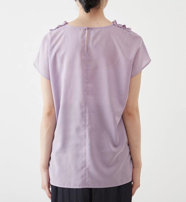 TIARA「Vネックフリルブラウス」|シャツ・ブラウス|