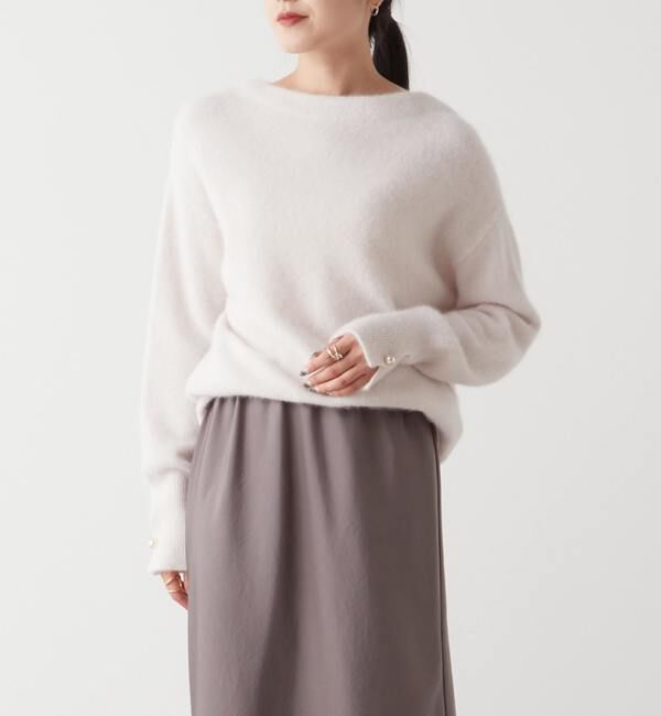 Liesse「アンゴラウールボートネックニット」|ニット・セーター|