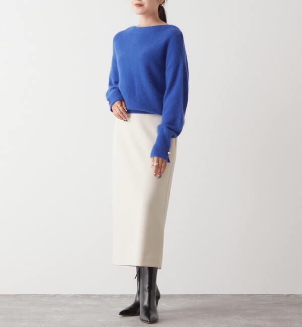 Liesse「アンゴラウールボートネックニット」|ニット・セーター|