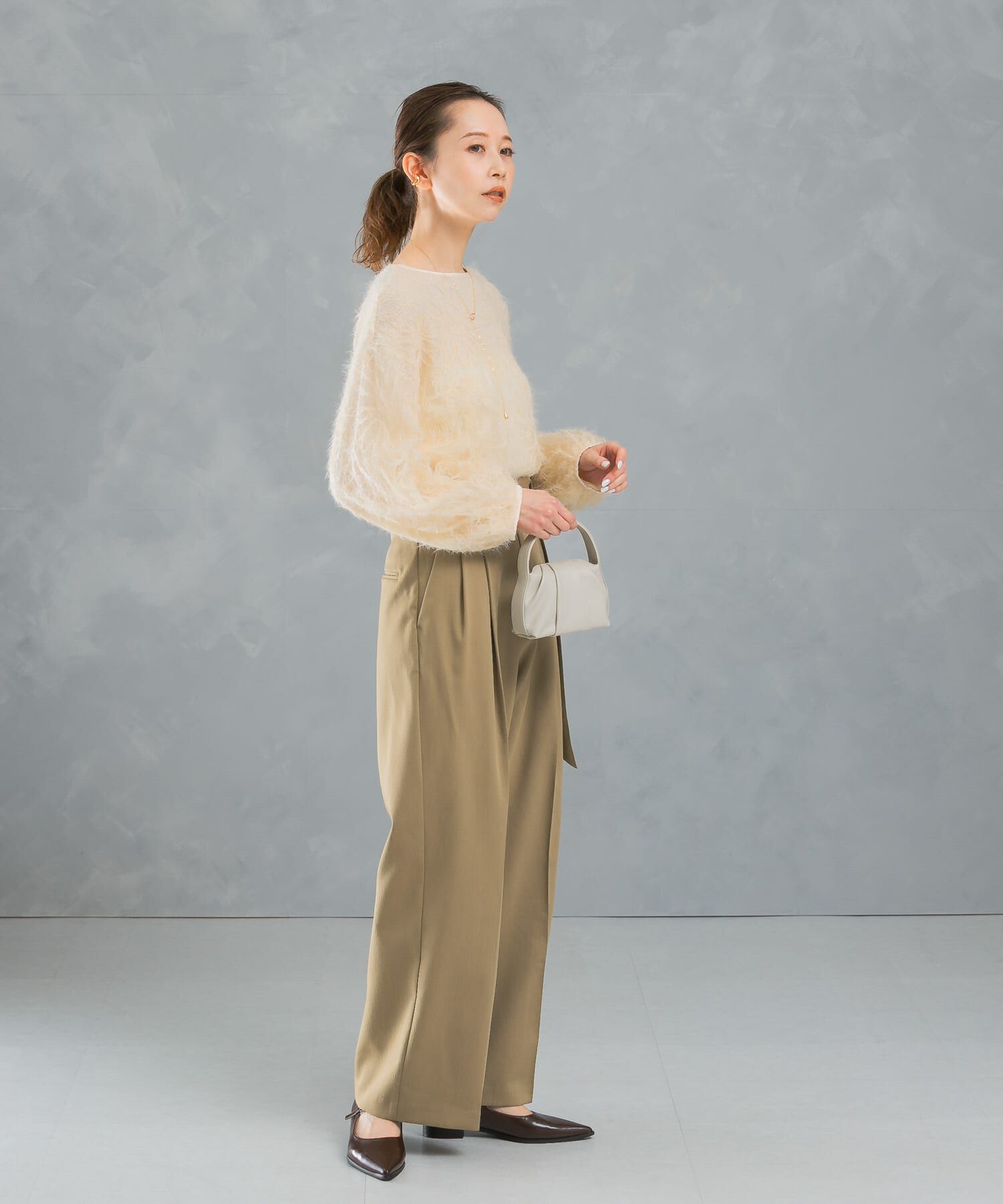 URBAN RESEARCH ROSSO「フラワーチュールシャギーブラウス」|シャツ・ブラウス|