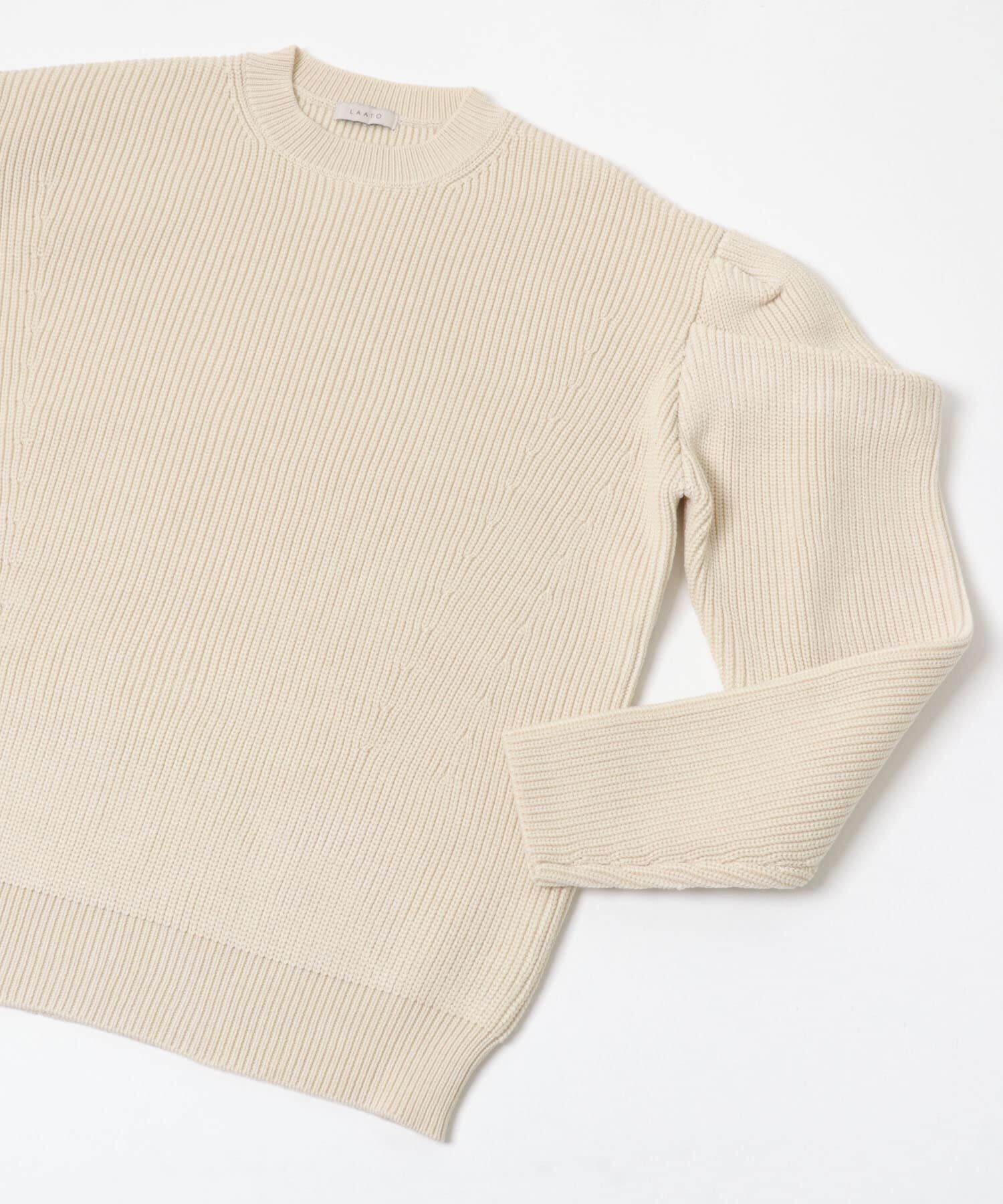 LAATO「tacked sleeves knit」|ニット・セーター|