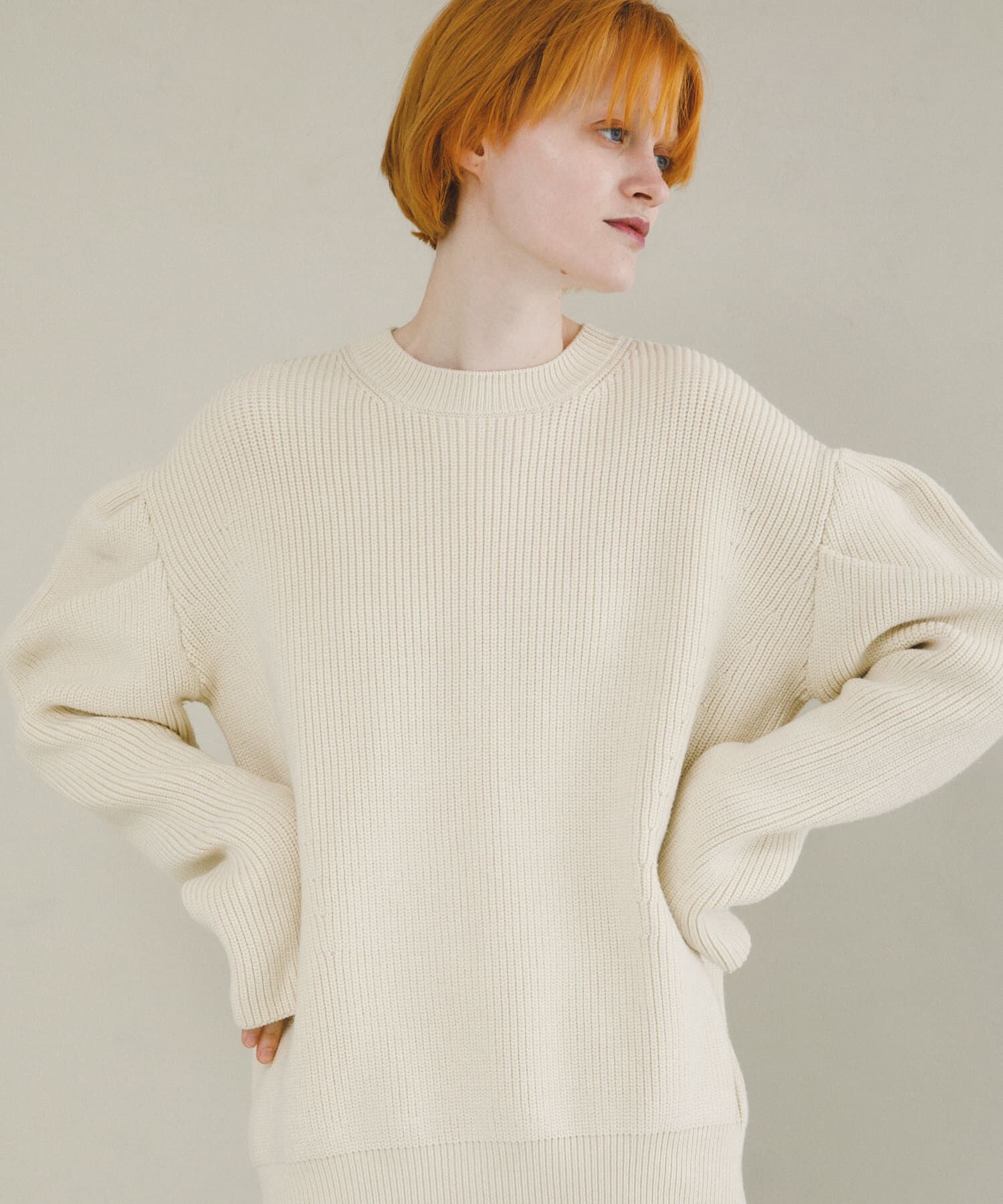 LAATO「tacked sleeves knit」|ニット・セーター|