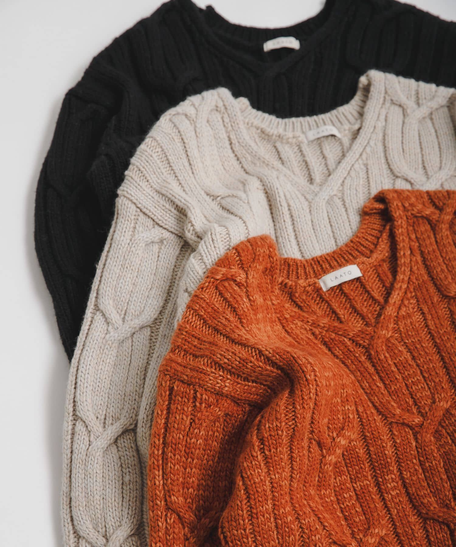 LAATO「big cable knit」|ニット・セーター|
