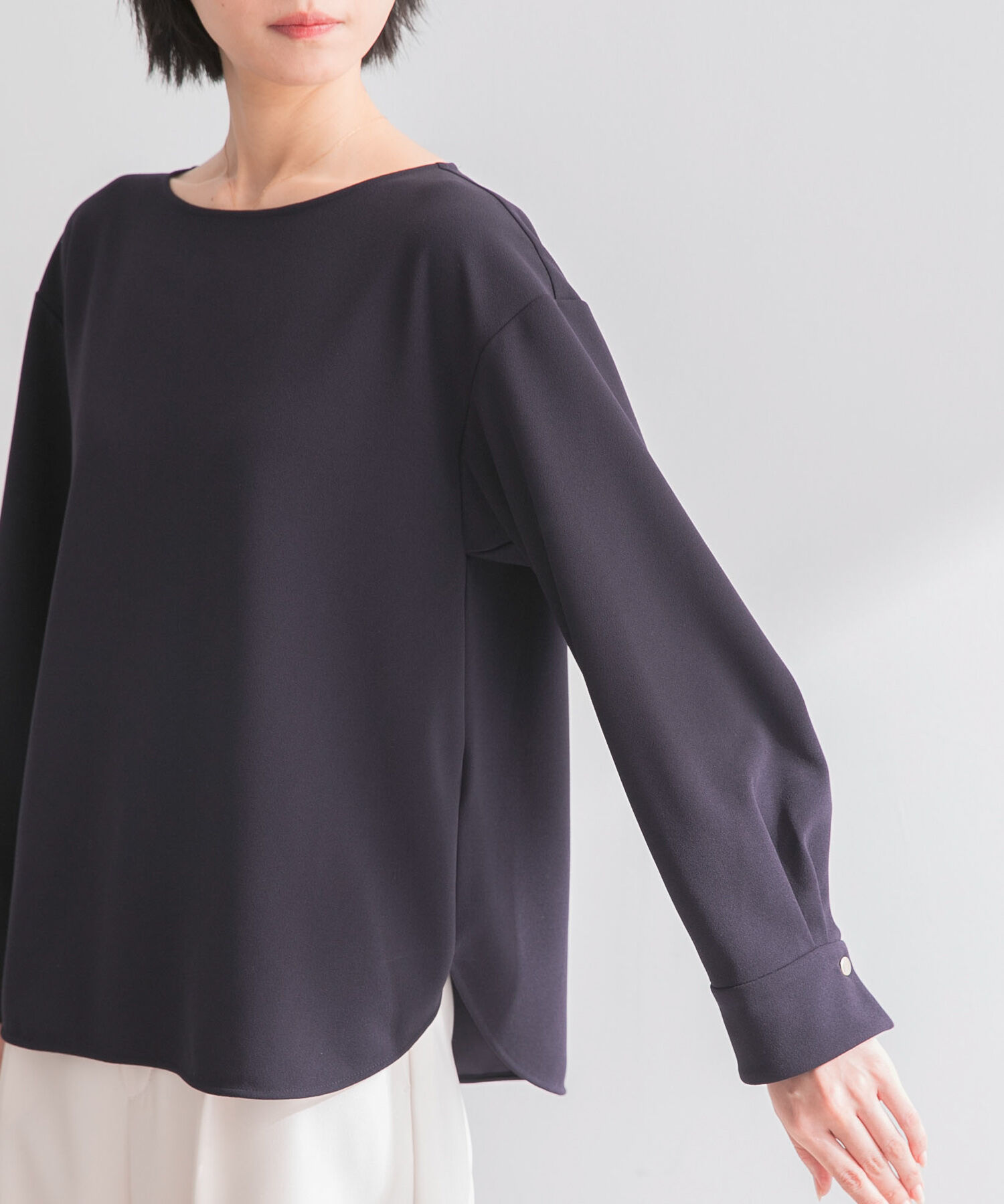 URBAN RESEARCH ROSSO「ストレッチジョーゼットブラウス」|シャツ・ブラウス|