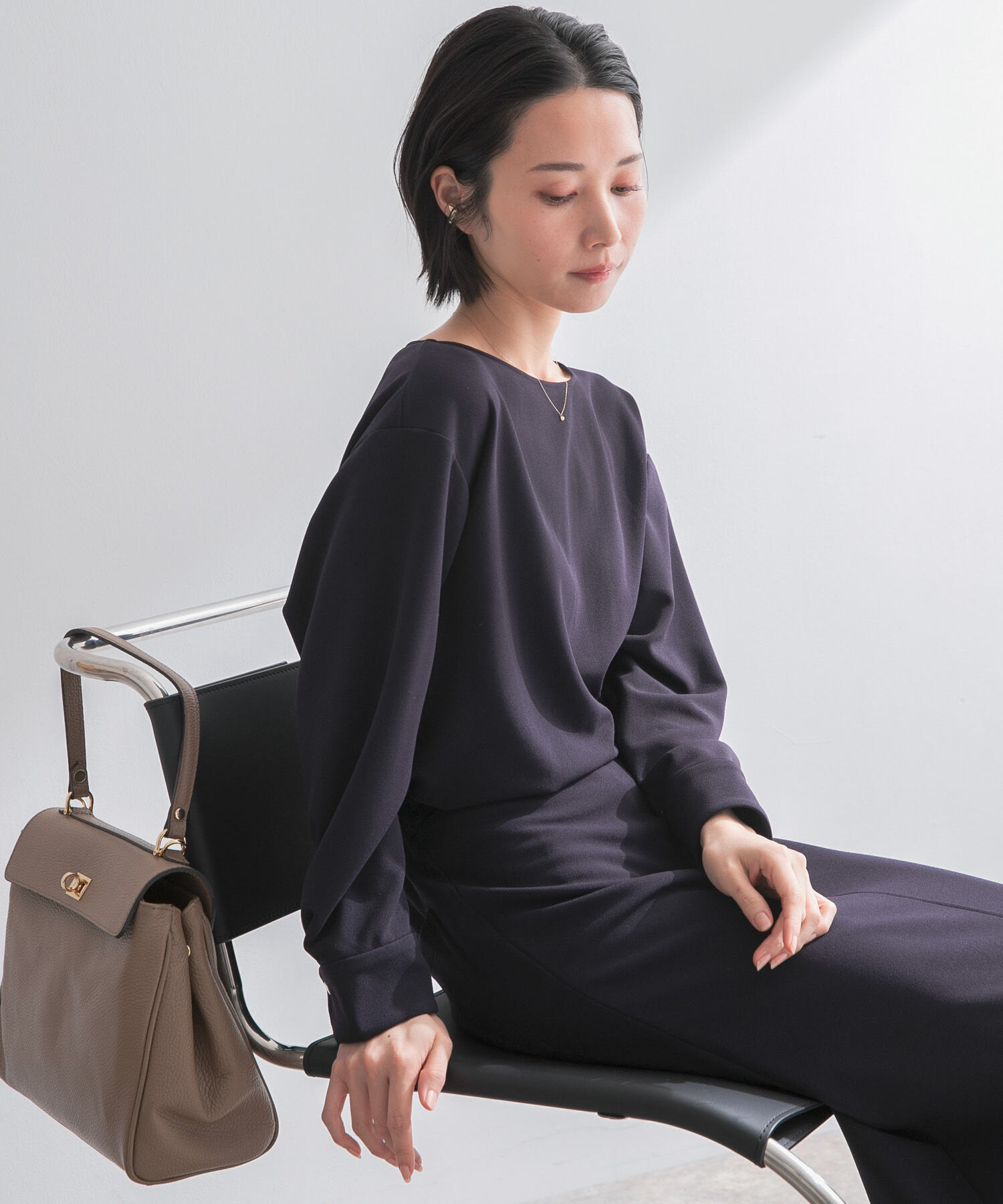 URBAN RESEARCH ROSSO「ストレッチジョーゼットブラウス」|シャツ・ブラウス|