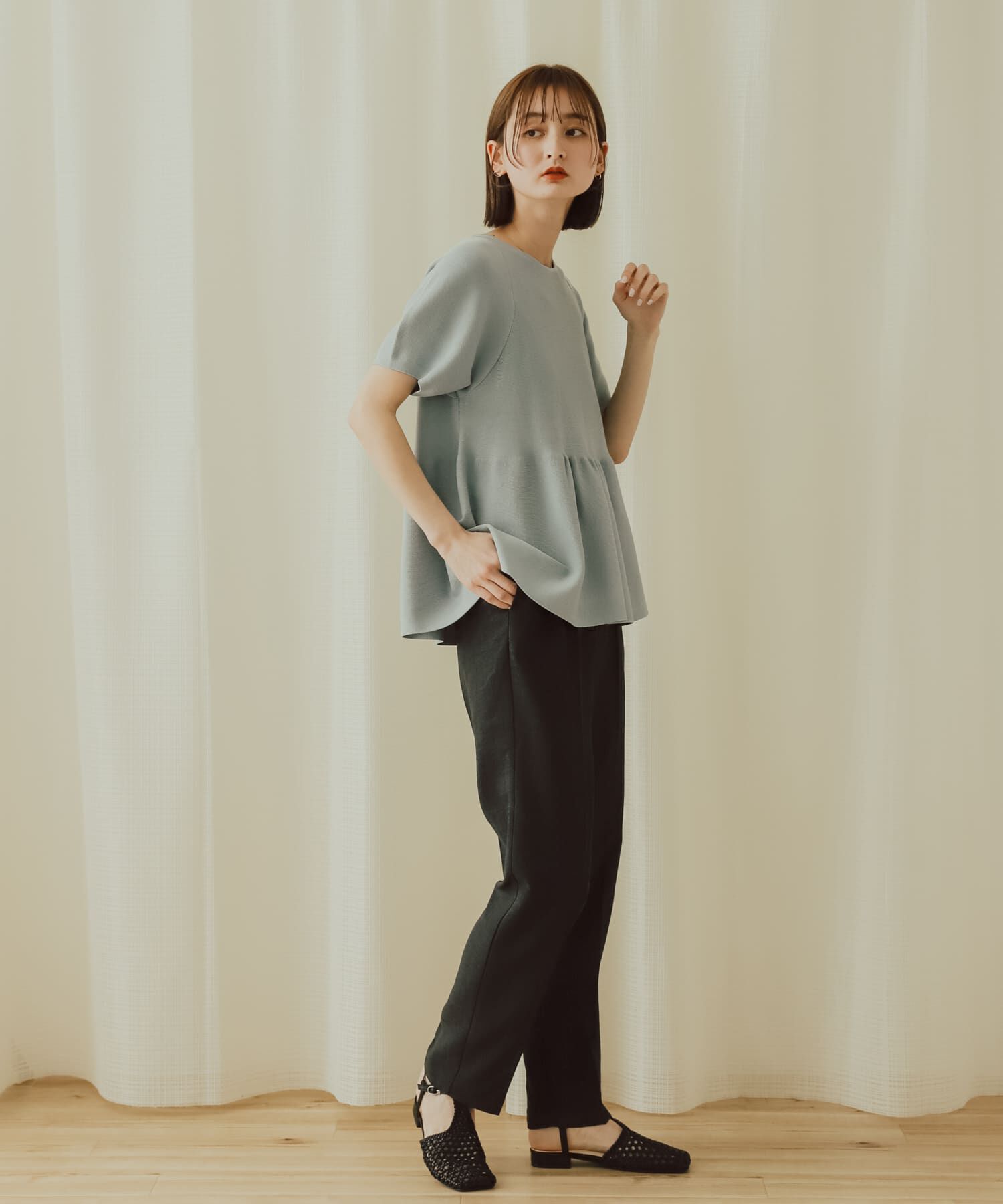 SENSE OF PLACE by URBAN RESEARCH「リネンライクハイウエストテーパードパンツ」|その他|