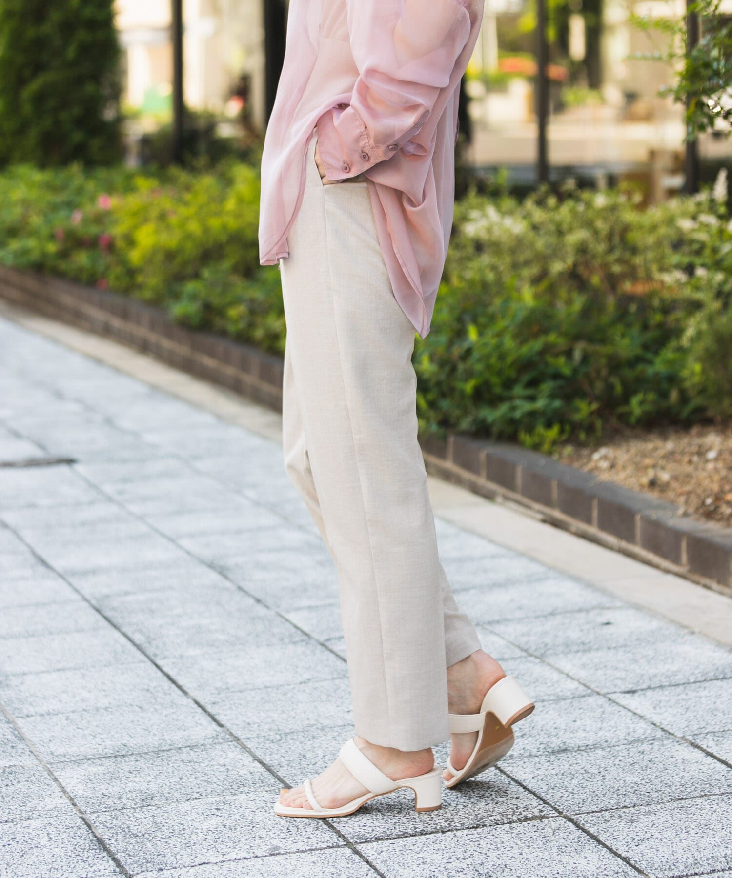 SENSE OF PLACE by URBAN RESEARCH「リネンライクハイウエストテーパードパンツ」|その他|