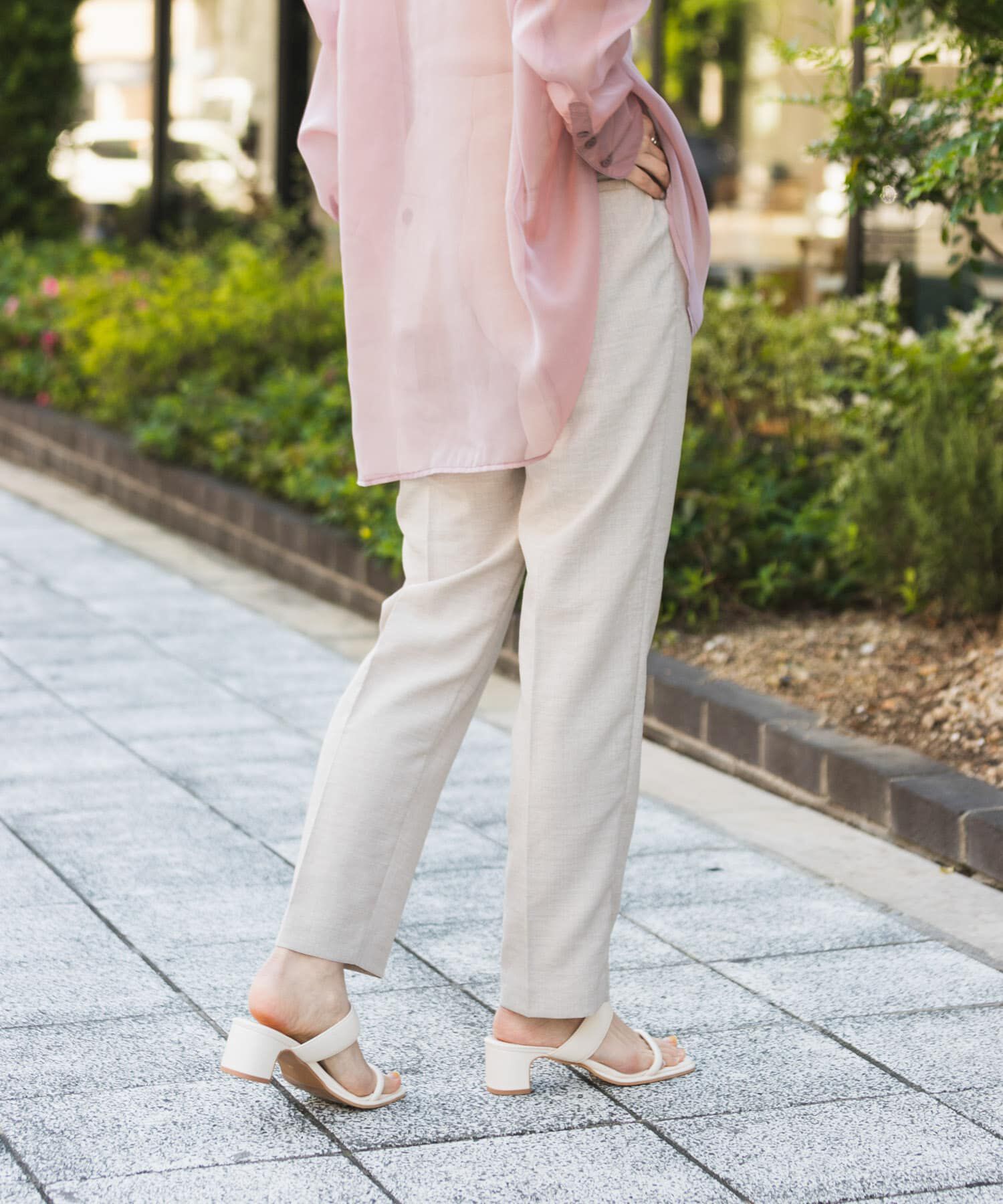 SENSE OF PLACE by URBAN RESEARCH「リネンライクハイウエストテーパードパンツ」|その他|