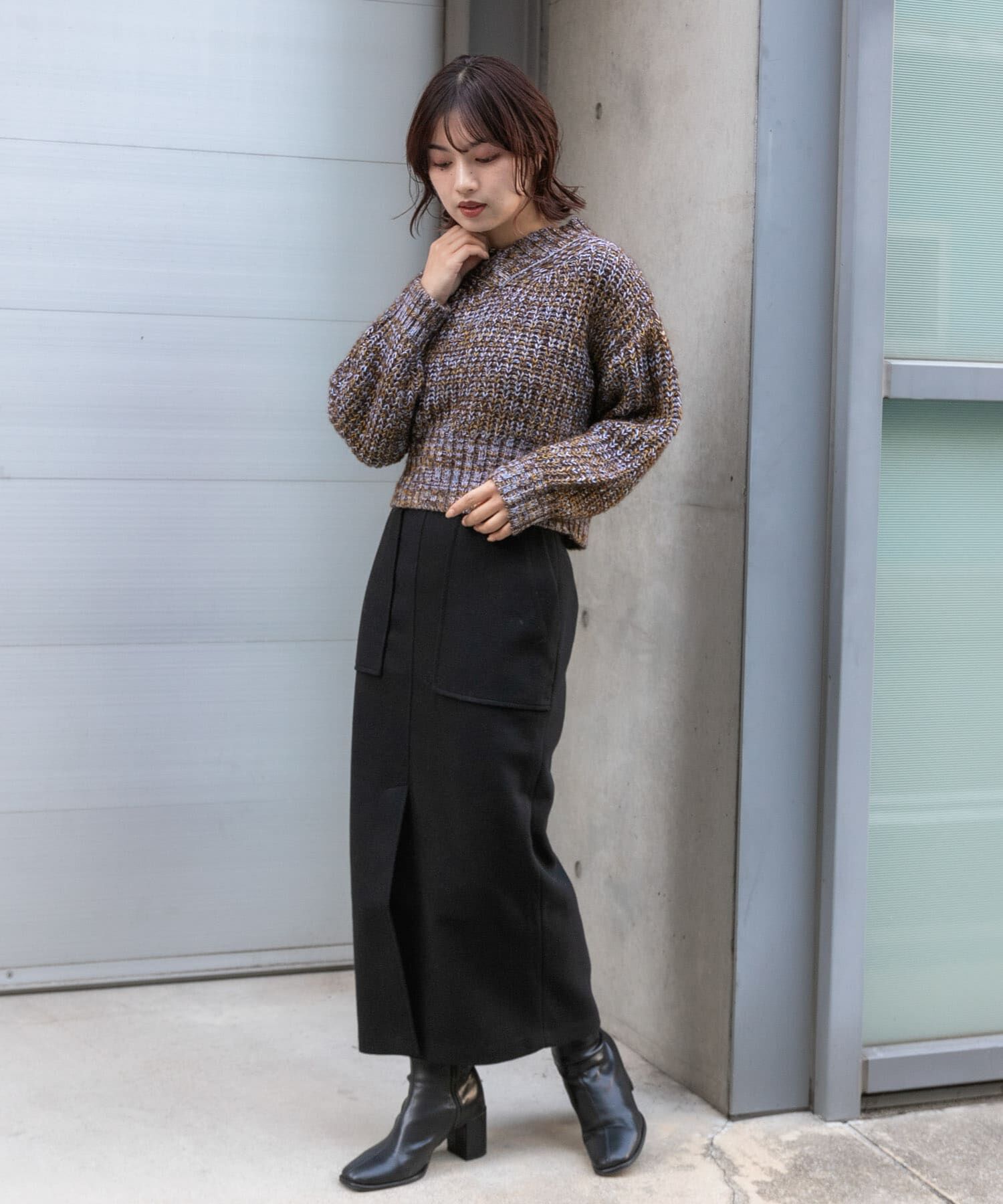 SENSE OF PLACE by URBAN RESEARCH「『TALLサイズ/WEB限定』ジャージメルトンアウトポケットスカート」|スカート|