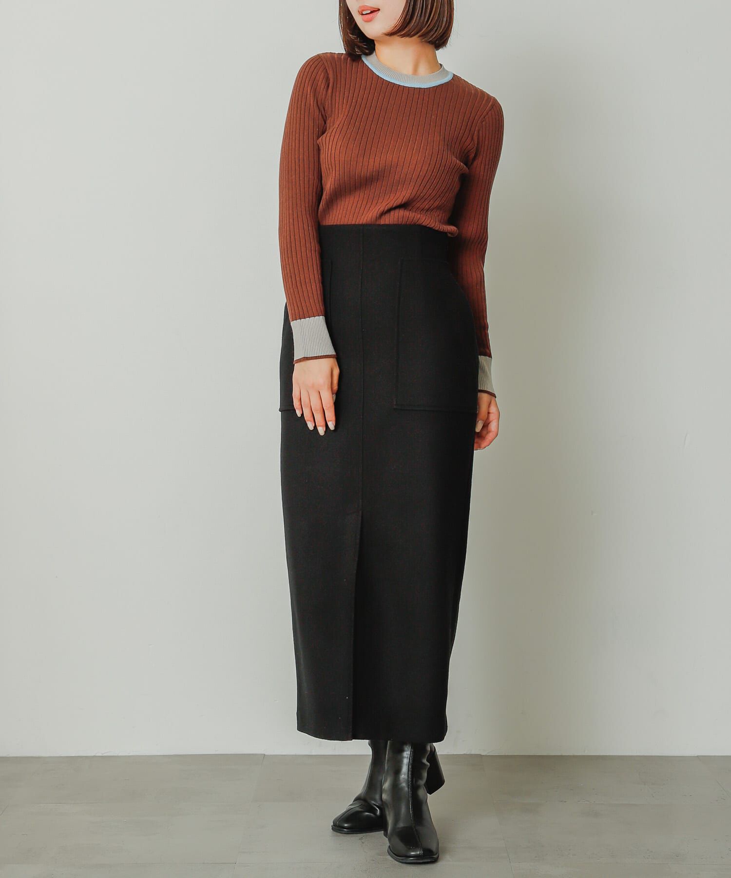 SENSE OF PLACE by URBAN RESEARCH「『TALLサイズ/WEB限定』ジャージメルトンアウトポケットスカート」|スカート|