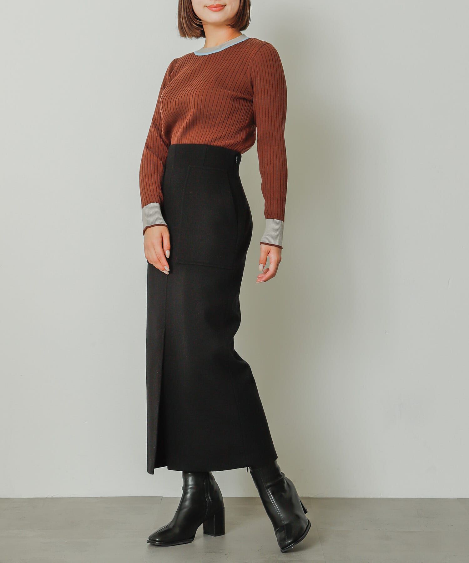 SENSE OF PLACE by URBAN RESEARCH「『TALLサイズ/WEB限定』ジャージメルトンアウトポケットスカート」|スカート|