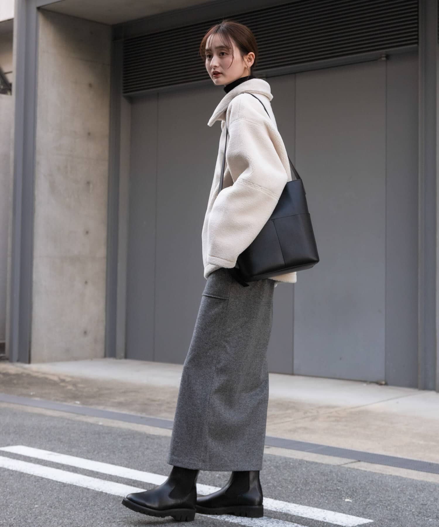 SENSE OF PLACE by URBAN RESEARCH「『TALLサイズ/WEB限定』ジャージメルトンアウトポケットスカート」|スカート|