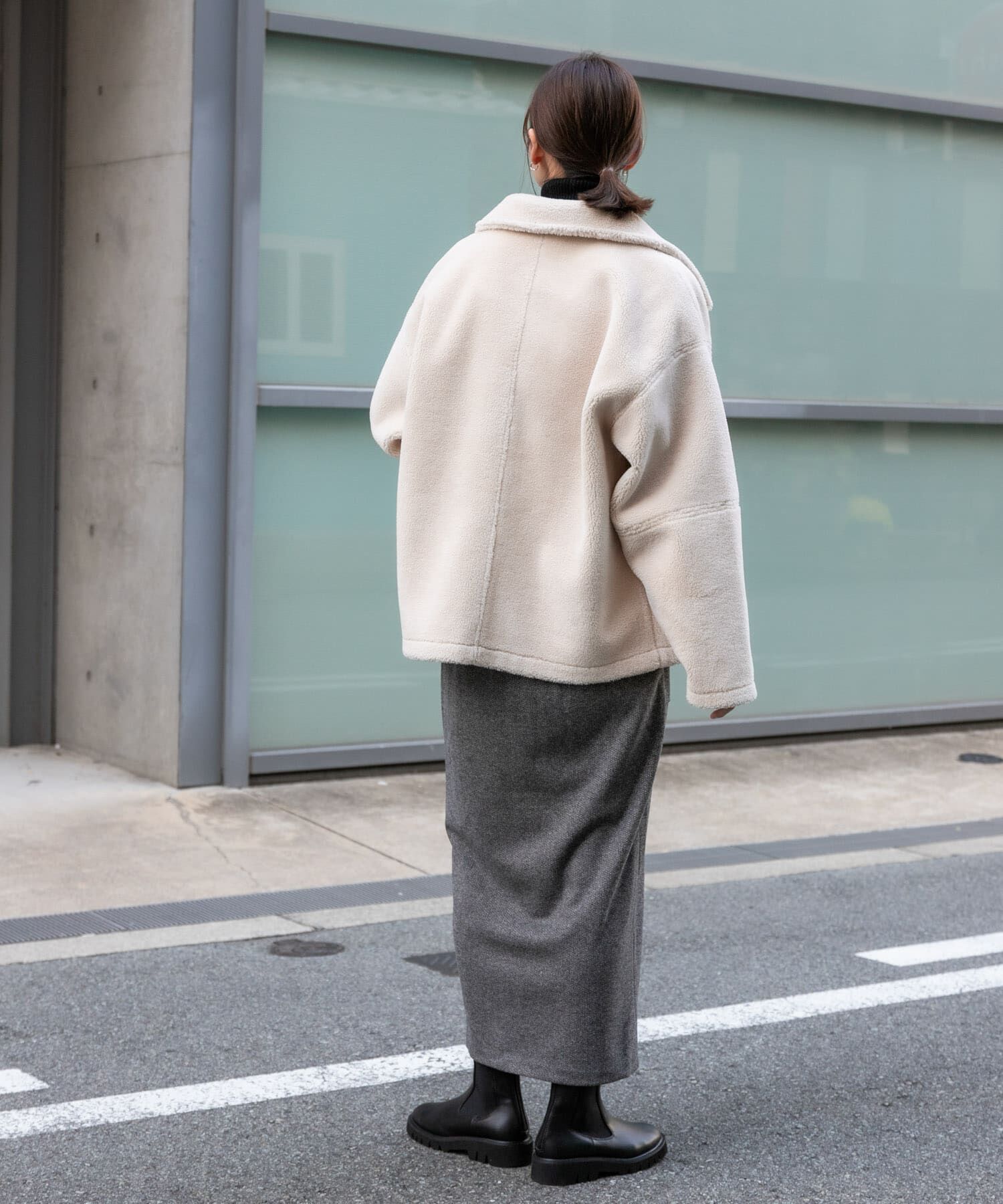 SENSE OF PLACE by URBAN RESEARCH「『TALLサイズ/WEB限定』ジャージメルトンアウトポケットスカート」|スカート|