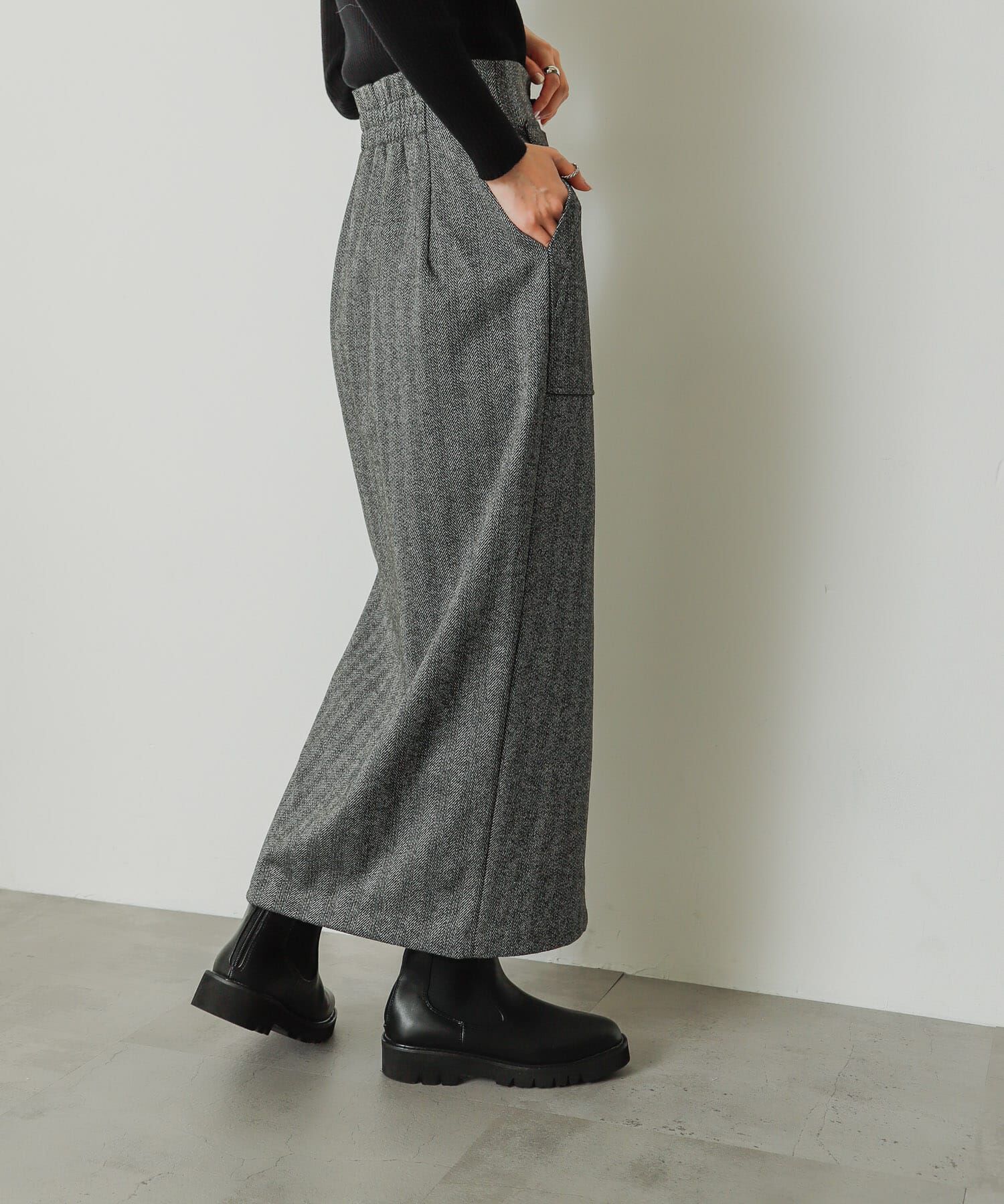 SENSE OF PLACE by URBAN RESEARCH「『TALLサイズ/WEB限定』ジャージメルトンアウトポケットスカート」|スカート|