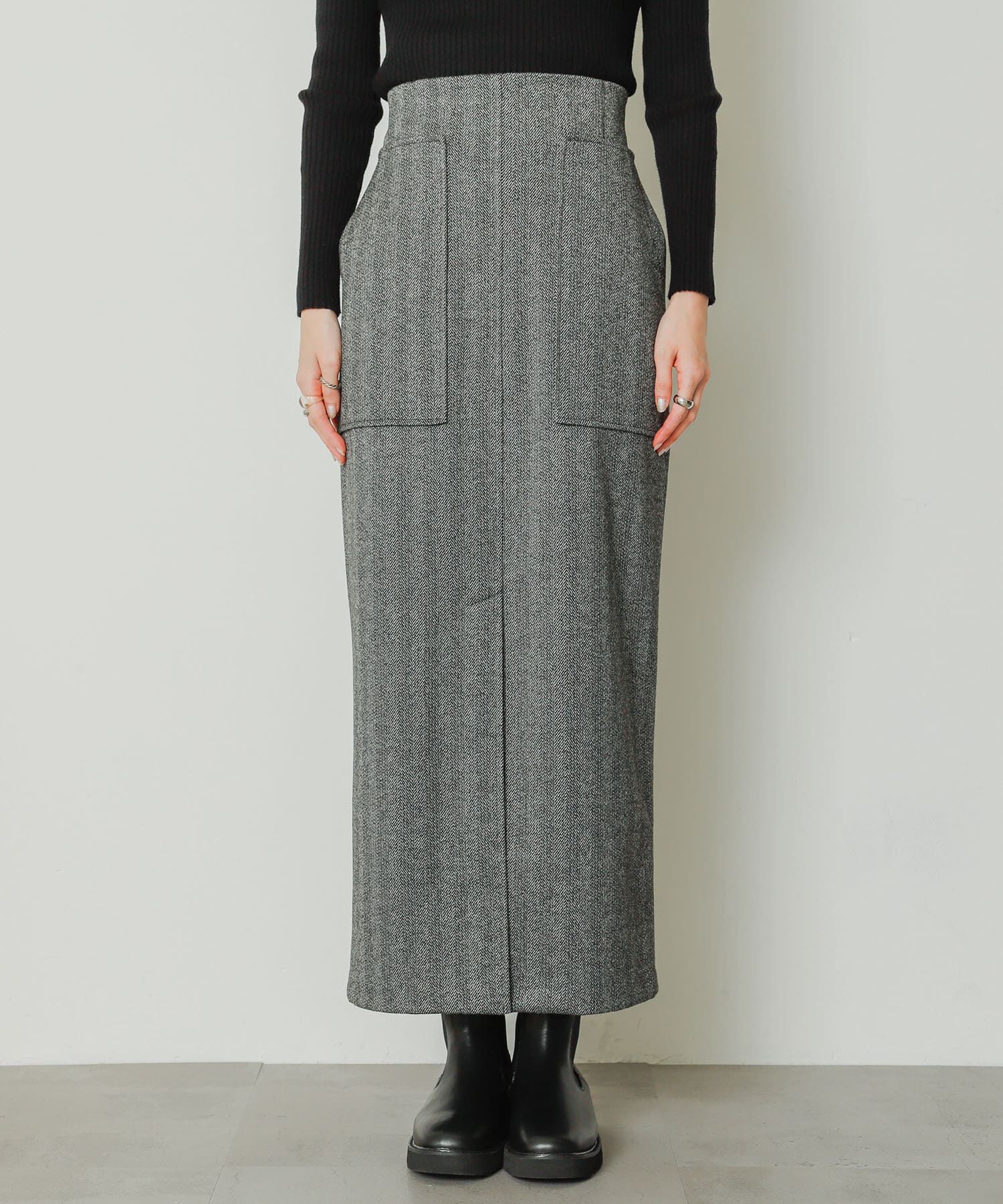 SENSE OF PLACE by URBAN RESEARCH「『TALLサイズ/WEB限定』ジャージメルトンアウトポケットスカート」|スカート|