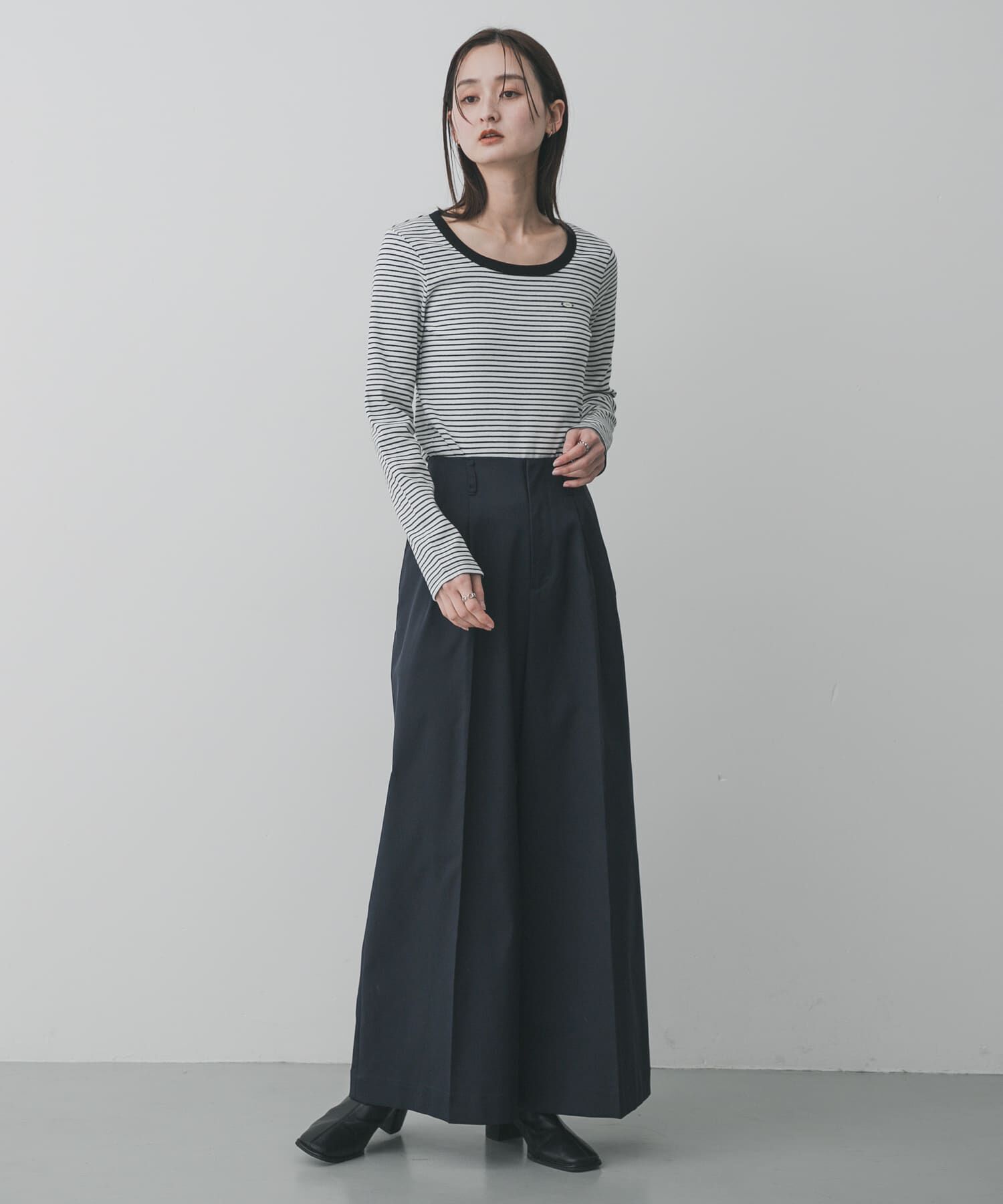 SENSE OF PLACE by URBAN RESEARCH「ラウンドネックリブTシャツ」|Tシャツ・カットソー|