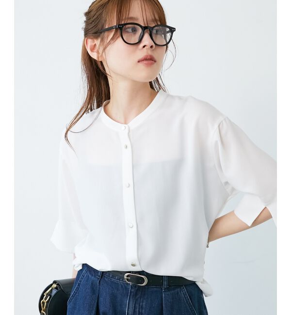  「★NO.1ヒット大人気ブラウス★2WAYジョーゼットブラウス」|シャツ・ブラウス|