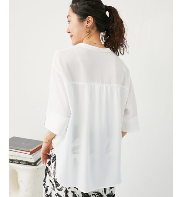  「★NO.1ヒット大人気ブラウス★2WAYジョーゼットブラウス」|シャツ・ブラウス|