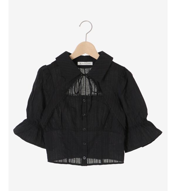  「デコルテオープンブラウス」|シャツ・ブラウス|