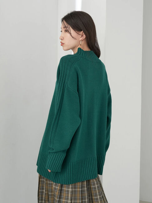 earth music&ecology「ミドルゲージニットチュニック」|ニット・セーター|