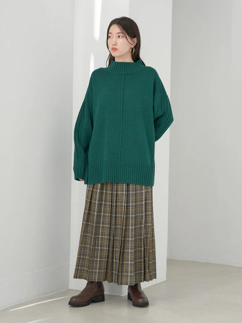 earth music&ecology「ミドルゲージニットチュニック」|ニット・セーター|