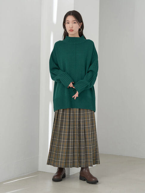 earth music&ecology「ミドルゲージニットチュニック」|ニット・セーター|