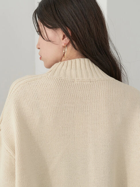 earth music&ecology「ミドルゲージニットチュニック」|ニット・セーター|