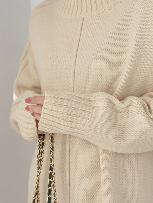 earth music&ecology「ミドルゲージニットチュニック」|ニット・セーター|