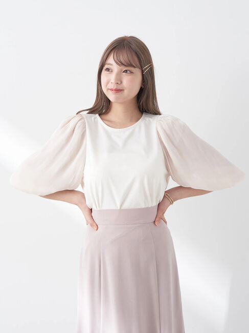 earth music&ecology「ラメスリーブプルオーバー」|Tシャツ・カットソー|