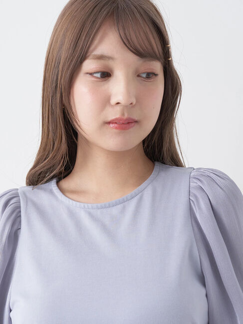 earth music&ecology「ラメスリーブプルオーバー」|Tシャツ・カットソー|