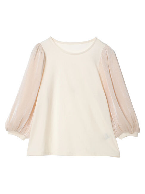 earth music&ecology「ラメスリーブプルオーバー」|Tシャツ・カットソー|