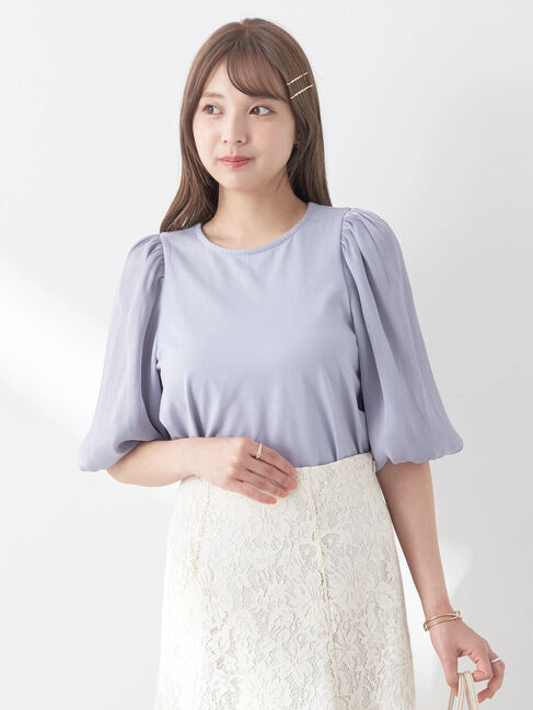 earth music&ecology「ラメスリーブプルオーバー」|Tシャツ・カットソー|Sax